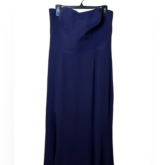 Dress the Population Ellen Strapless Dress Dark Purple/Boysenberry Size XL - Picture 3 of 7